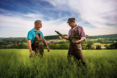 Jörg Hector und Patric Bies von der Bliesgau Ölmühle